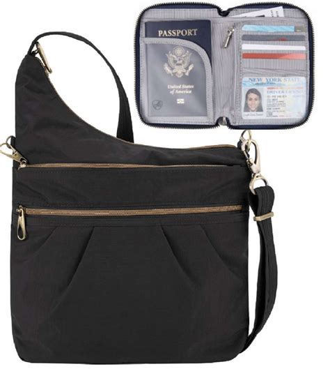 small theft proof travel purses.